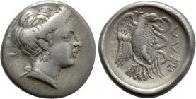 EUBOIA. Chalkis. Drachm (Circa 338-308 BC).