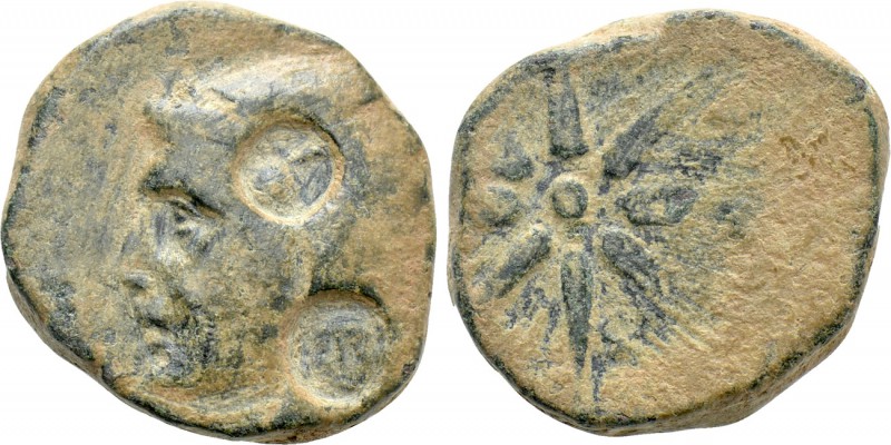 PONTOS. Uncertain, possibly Amisos. Ae (Circa 130-100 BC). 

Obv: Male head le...