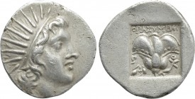 CARIA. Rhodes. Drachm (Circa 170-150 BC). Thrasymenes, magistrate.