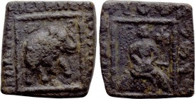 INDO-SKYTHIANS. Maues (Circa 125-85 BC). Square Ae Unit.