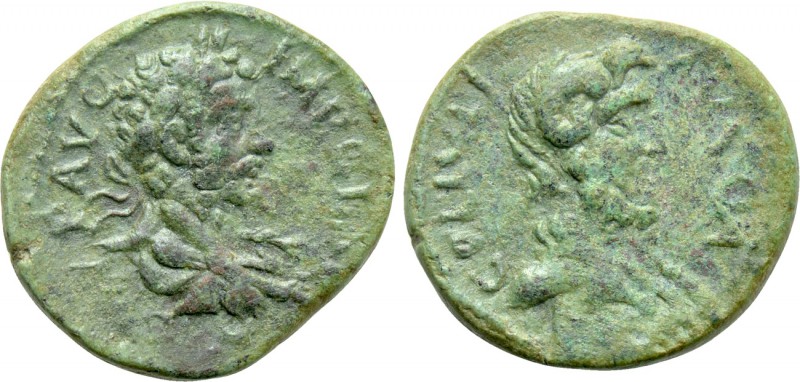 MACEDON. Cassandrea. Septimius Severus (193-211). Ae. 

Obv: IMP C L SEP SEVER...
