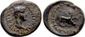 LYDIA. Philadelphia. Caligula (37-41). Ae. Artemon Hermogenous, magistrate.