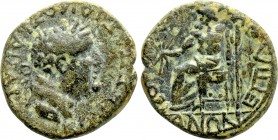 PHRYGIA. Amorium. Vespasian (69-79). Ae. L. Vipsanios Silvanos, magistrate.