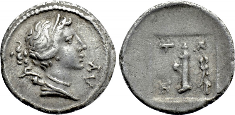 LYCIAN LEAGUE. Tlos-Cragus (Circa 27-20 BC). 1/4 Drachm. 

Obv: ΛY. 
Diademed...