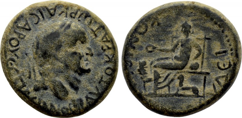 LYCAONIA. Iconium (as Claudiconium). Vespasian (69-79). Ae. 

Obv: AVTOKPATωP ...
