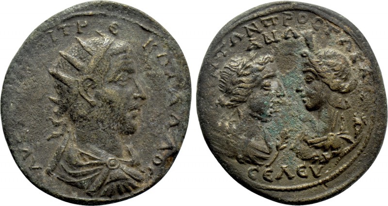 CILICIA. Seleucia ad Calycadnum. Trebonianus Gallus (251-253). Ae. 

Obv: ΑV Κ...