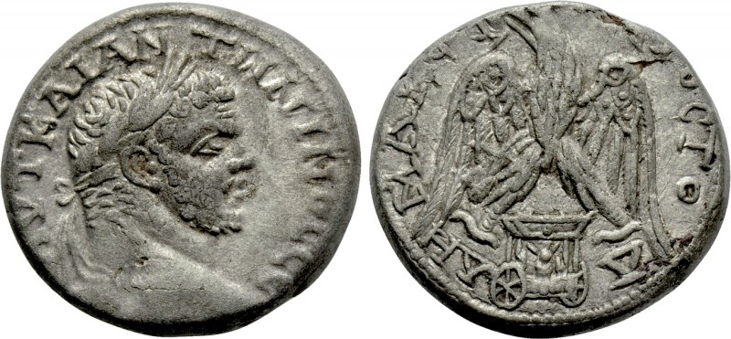 PHOENICIA. Sidon. Caracalla (198-217). Tetradrachm. 

Obv: AVT KAI ANTωNINOC C...