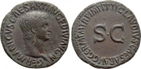GERMANICUS (Died 19). As. Rome. Struck under Claudius.