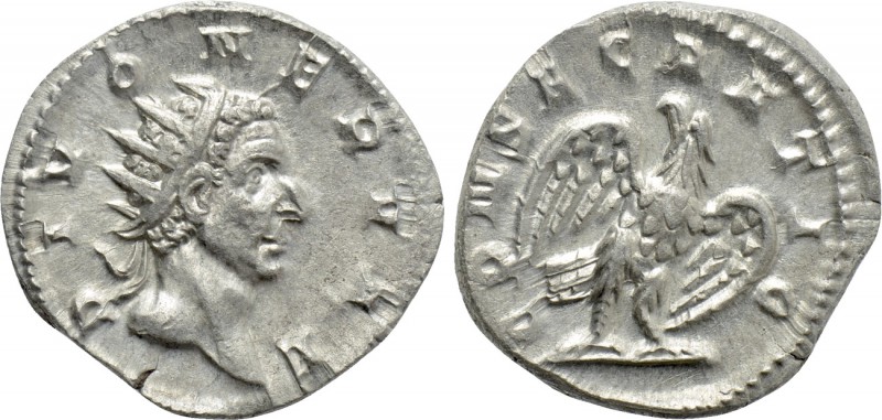 DIVUS NERVA (Died 98). Antoninianus. Rome. Struck under Trajanus Decius.

Obv:...