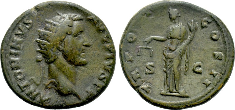 ANTONINUS PIUS (138-161). Dupondius. Rome. 

Obv: ANTONINVS AVG PIVS P P. 
Ra...