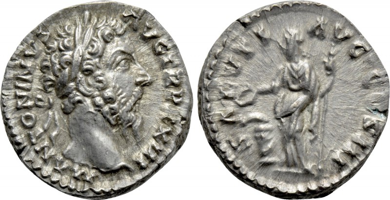 MARCUS AURELIUS (161-180). Denarius. Rome. 

Obv: M ANTONINVS AVG TR P XXIII. ...