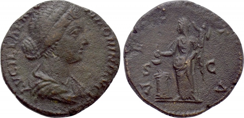 LUCILLA (Augusta, 164-182). As. Rome. 

Obv: LVCILLAE AVG ANTONINI AVG F. 
Dr...
