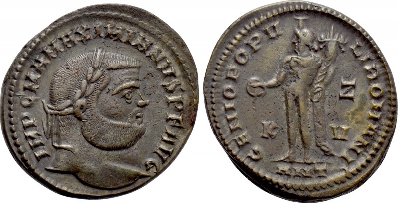 MAXIMIANUS HERCULIUS (First reign, 286-305). Follis. Antioch. 

Obv: IMP C M A...