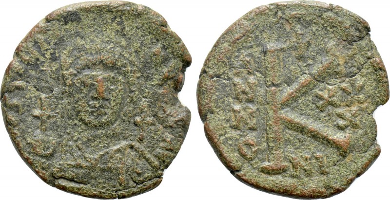 JUSTINIAN I (527-565). Half Follis. Nicomedia. Dated RY 30 (556/7). 

Obv: D N...