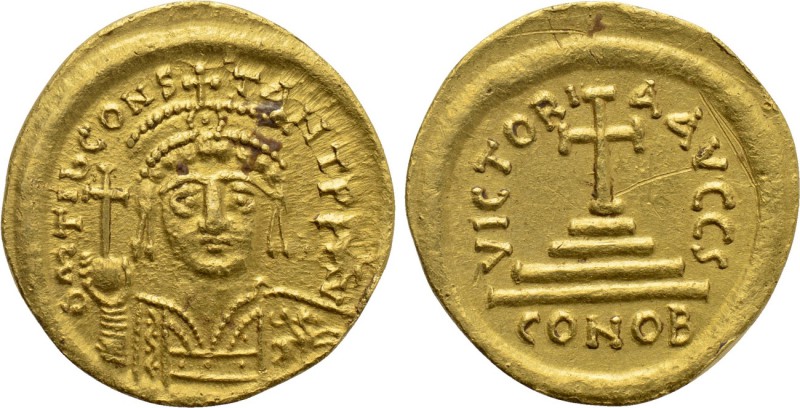 TIBERIUS II CONSTANTINE (578-582). GOLD Solidus. Ravenna. 

Obv: D m TIb CONST...