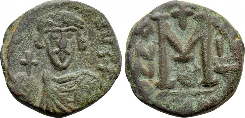 JUSTINIAN II (First reign, 685-695). Follis. Constantinople. Dated RY 2 (686/7)....