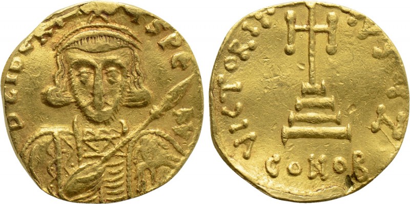 TIBERIUS III (APSIMAR) (698-705). GOLD Solidus. Constantinople. 

Obv: D TIЬЄR...