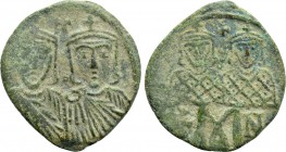 LEO IV THE KHAZAR with CONSTANTINE VI (775-780). Follis. Constantinople.