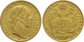 AUSTRIA. Franz Josef I (1848-1916). GOLD Ducat (1854-A). Wien (Vienna).