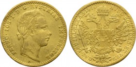 AUSTRIA. Franz Josef I (1848-1916). GOLD Ducat (1860-A). Wien (Vienna).