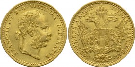 AUSTRIA. Franz Josef I (1848-1916). GOLD Ducat (1872). Wien (Vienna).