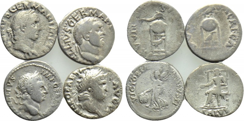 4 Denari of Vitellius and Nero. 

Obv: .
Rev: .

. 

Condition: See pictu...