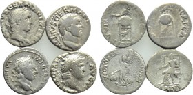 4 Denari of Vitellius and Nero.