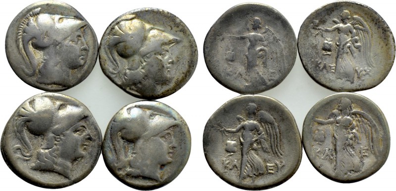 4 Tetradrachms of Side. 

Obv: .
Rev: .

. 

Condition: See picture.

W...
