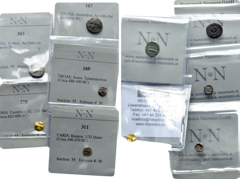 5 Greek Coins; Including Electrum. 

Obv: .
Rev: .

. 

Condition: See pi...