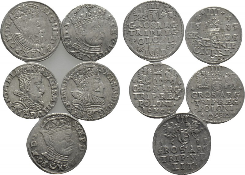 5 Polish coins. 

Obv: .
Rev: .

. 

Condition: See picture.

Weight: g...
