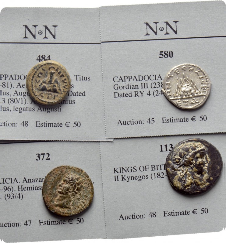 5 Roman and Byzantine Coins. 

Obv: .
Rev: .

. 

Condition: See picture....