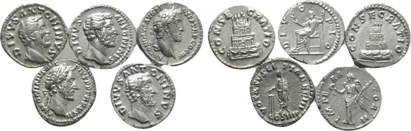 6 Roman denari. 

Obv: .
Rev: .

. 

Condition: See picture.

Weight: g...