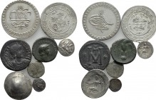 8 Ancient and Modern Coins.