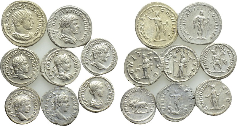 8 Coins of Caracalla. 

Obv: .
Rev: .

. 

Condition: See picture.

Wei...