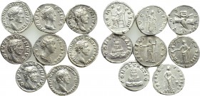 8 Denari of Antoninus Pius and his Family.