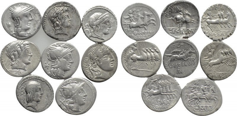8 Roman Republican Coins. 

Obv: .
Rev: .

. 

Condition: See picture.
...