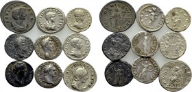 9 Roman Coins.