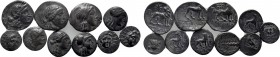 10 Greek Coins.