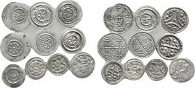 10 Hungarian Medieval COins.
