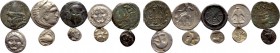 10 Greek Coins.