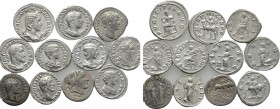 11 Roman Denari and Antoniniani.