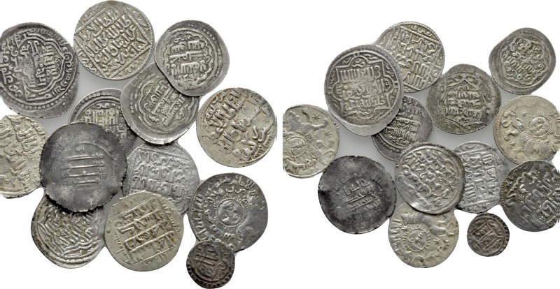 13 Islamic Coins of the Ilkhanids, Seljuks and Ottomans. 

Obv: .
Rev: .

....