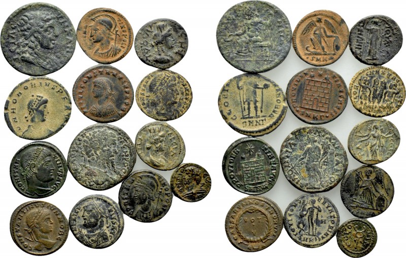 13 Roman Coins. 

Obv: .
Rev: .

. 

Condition: See picture.

Weight: g...
