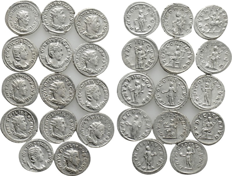 14 Antoniniani. 

Obv: .
Rev: .

. 

Condition: See picture.

Weight: g...