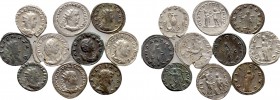 10 Antoniniani of Valerian, Gallienus und Their Family.