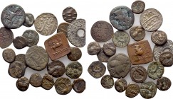 22 Asian Coins; Elymais, Bactria, Nabataea, Charakene, Siam, Nepal.