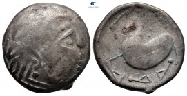 Eastern Europe. Mint in the southern Carpathian region circa 200-100 BC. "Schnabelpferd" type. Tetradrachm AR