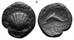 Calabria. Brundisium circa 215 BC. 1/8 Uncia AE