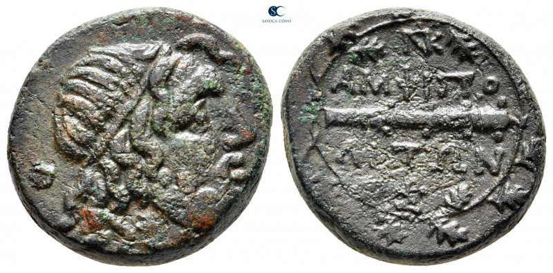 Macedon. Philip V 221-179 BC. 
Bronze Æ

20 mm, 8,97 g



very fine