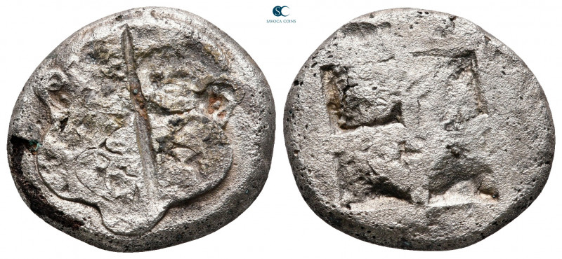 Macedon. Neapolis circa 530-450 BC. 
Fourrée Stater

19 mm, 6,56 g



nea...